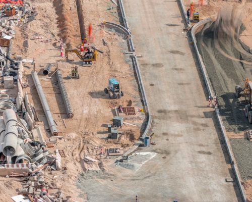 Cargo Drone in Hydraulic Construction