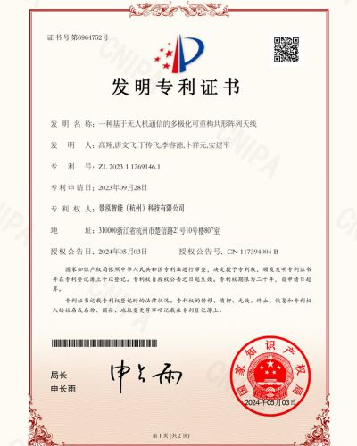 jinghong drone patent