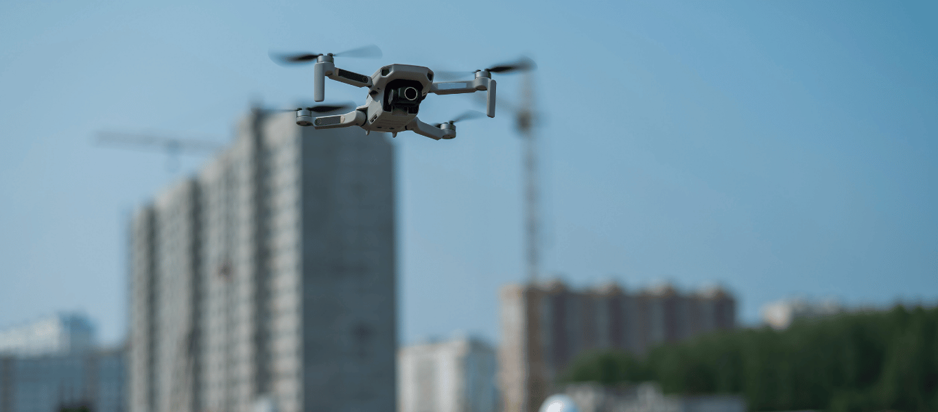 drone in construction
